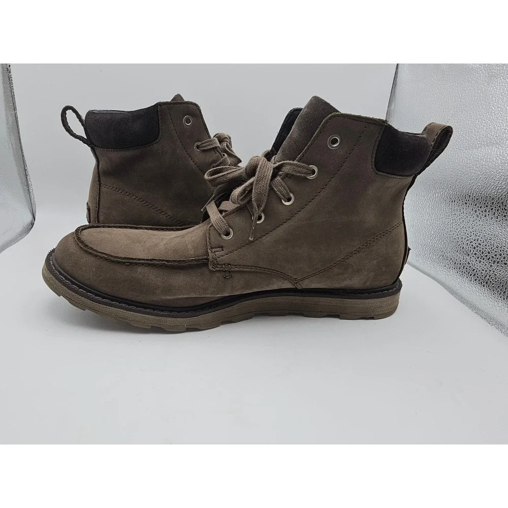 SOREL Madson II Moc Toe Laced Waterproof Work Leather Boots Mens Sz 12